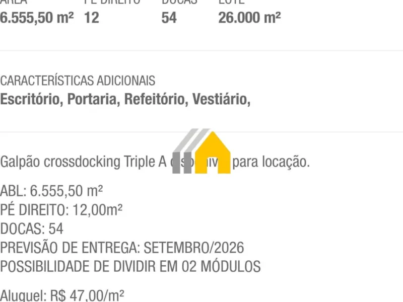 Aluga _ Galpão com 6.555 M2 em Guarulhos: foto 2